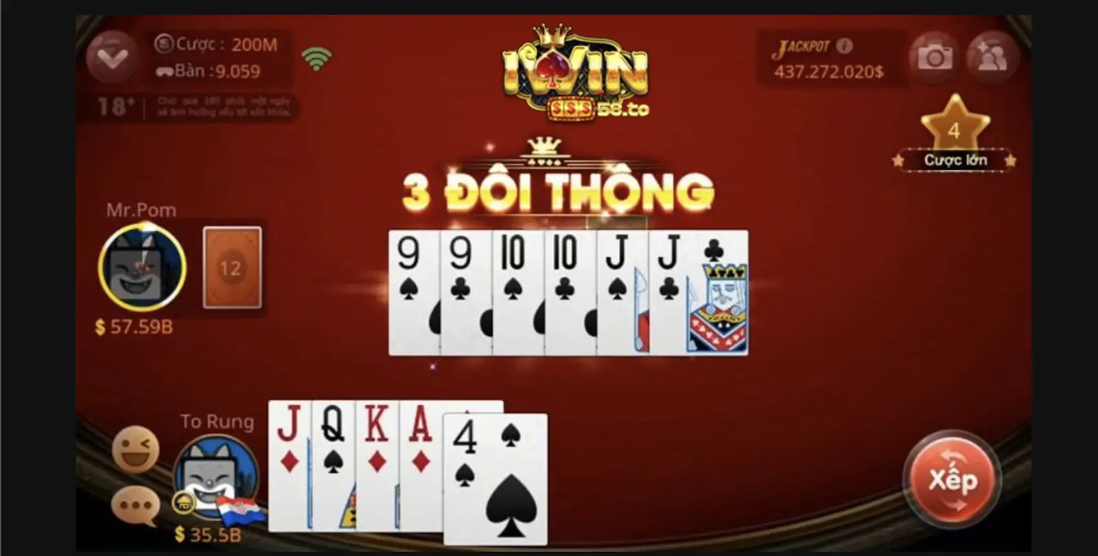 Khám phá luật chơi và cách chơi game bài tiến lên miền Nam Iwin