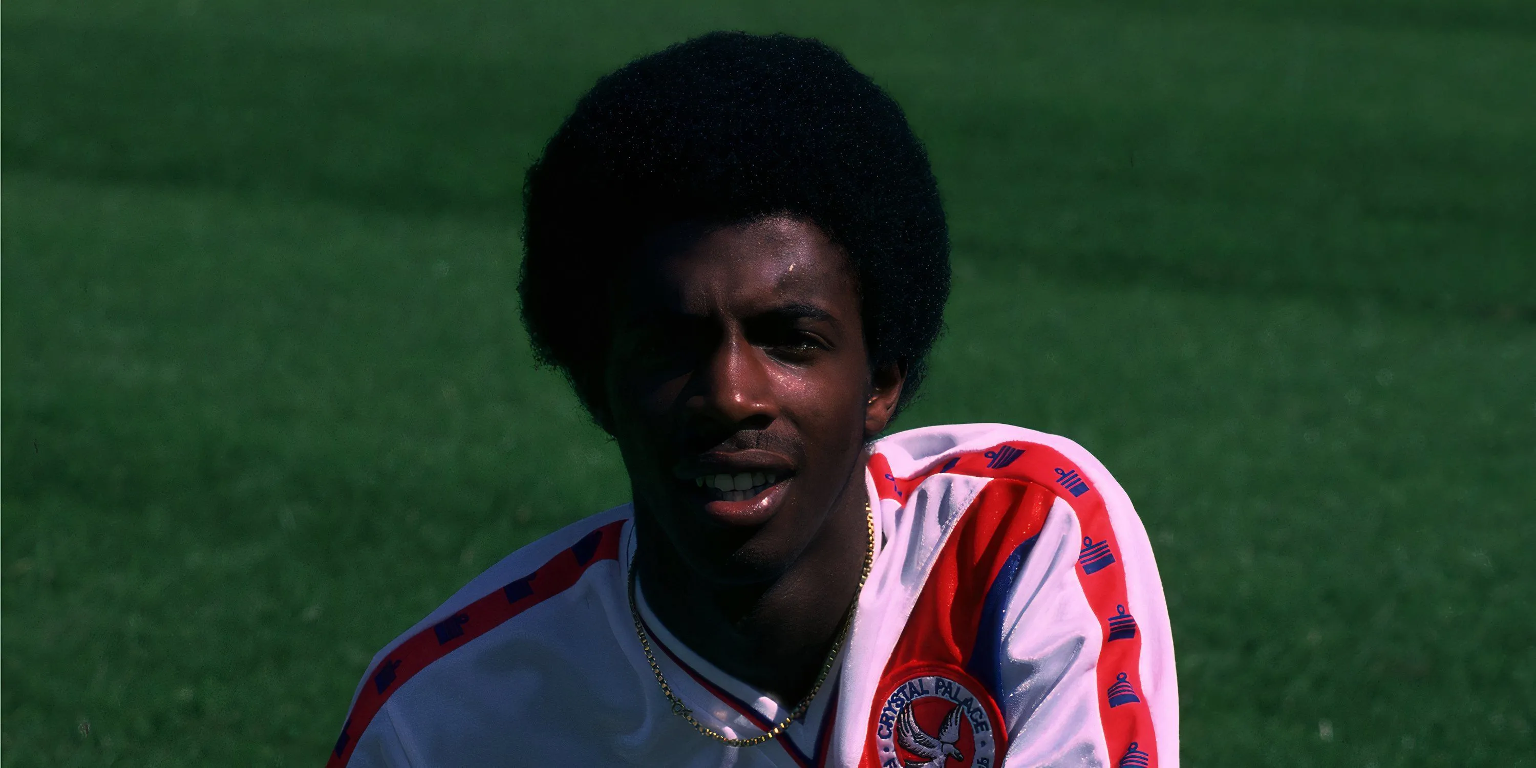 Cựu cầu thủ Vince Hilaire của Crystal Palace trên sân cỏ