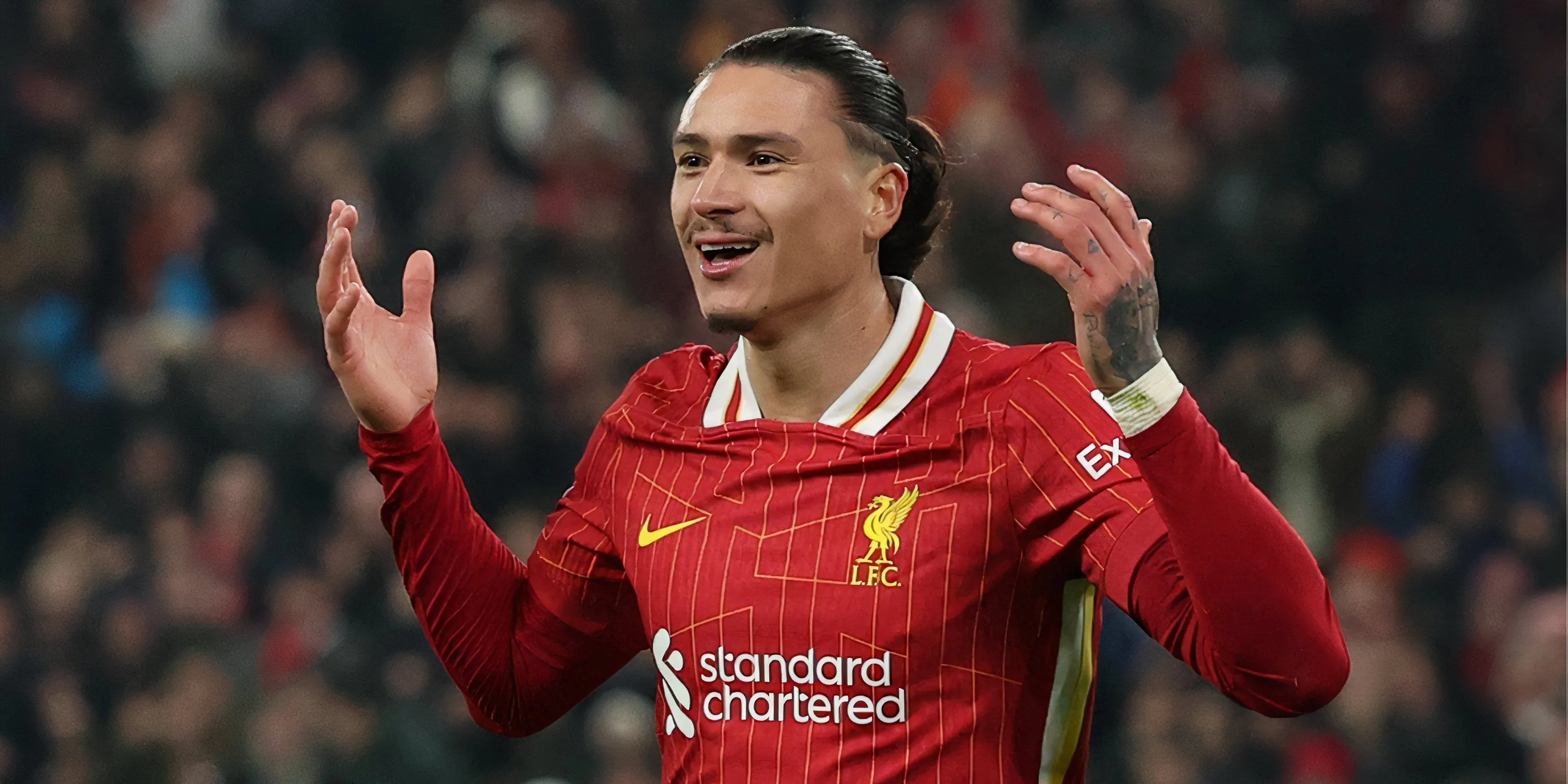 Darwin Nunez trong trận đấu của Liverpool tại Ngoại hạng Anh