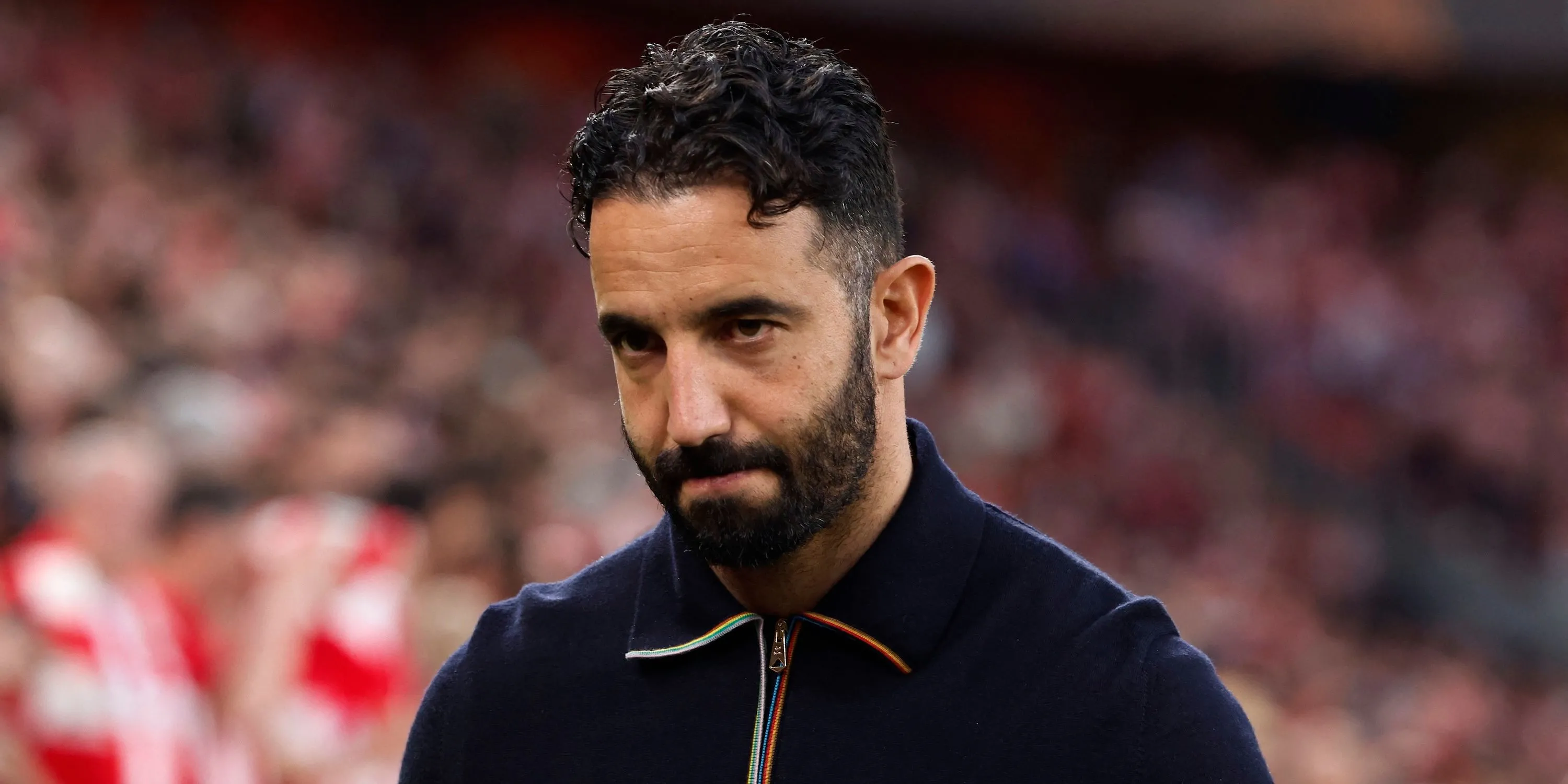 Huấn luyện viên Ruben Amorim của Manchester United tỏ ra trầm ngâm trước trận đấu trong bối cảnh đội bóng sa sút