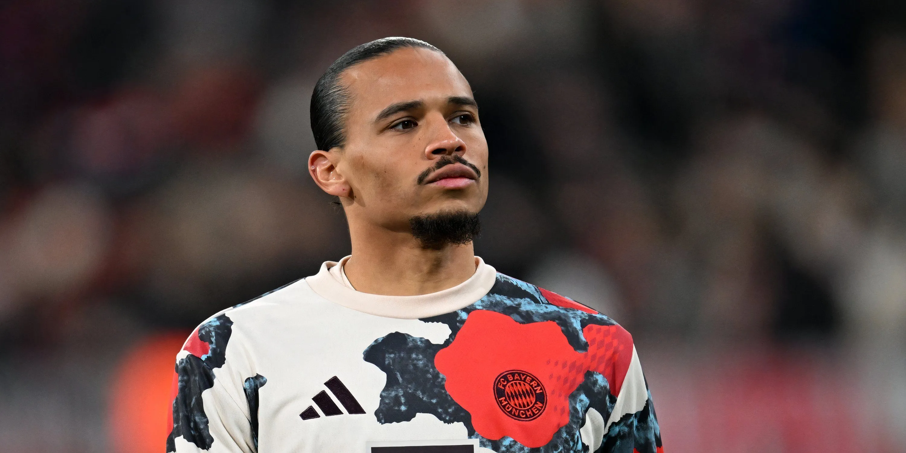 Leroy Sane trong màu áo Bayern Munich, cầu thủ chạy cánh đang được Tottenham theo đuổi