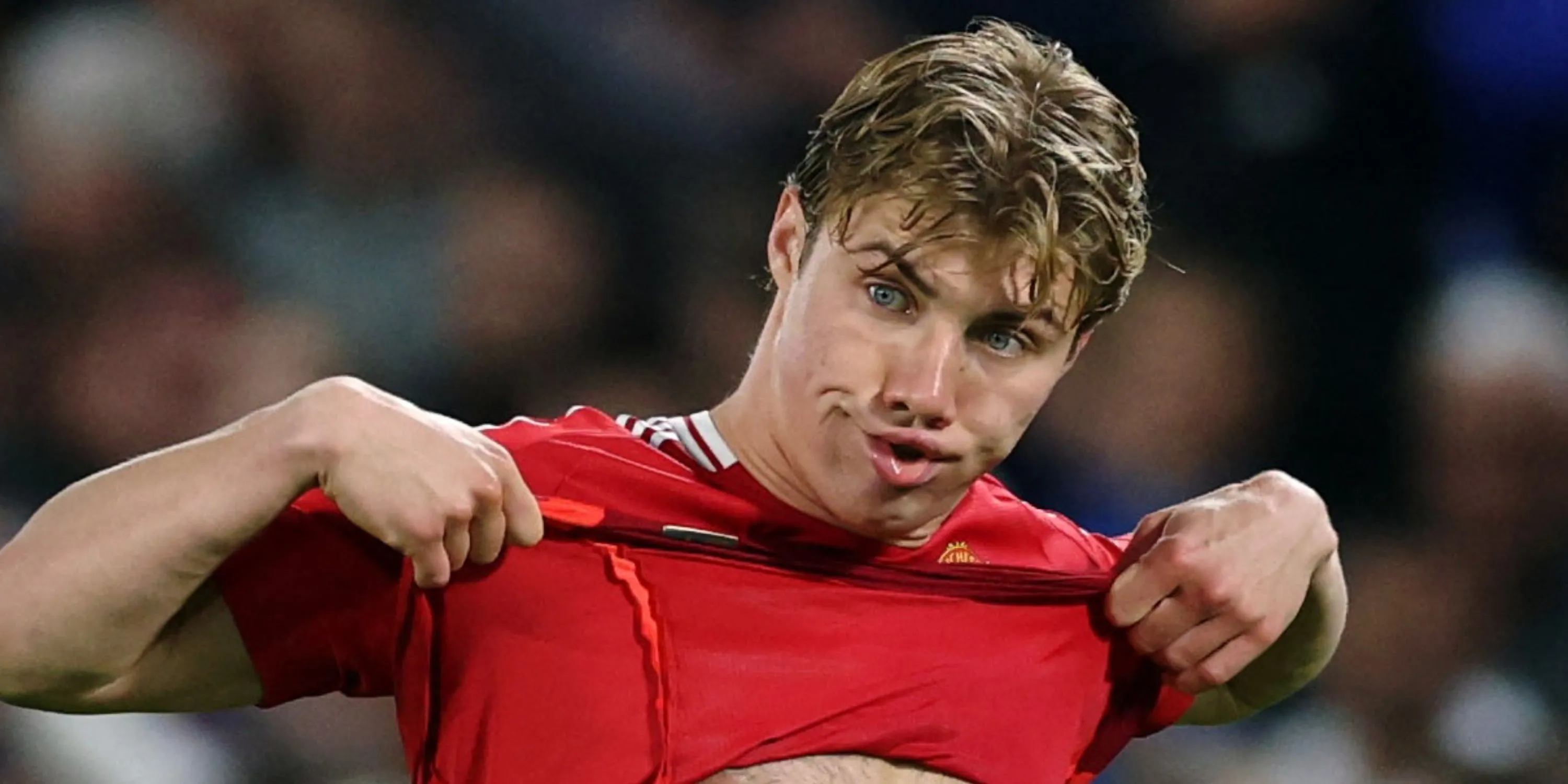 Tiền đạo Rasmus Højlund của Manchester United với phong độ gây tranh cãi mùa này