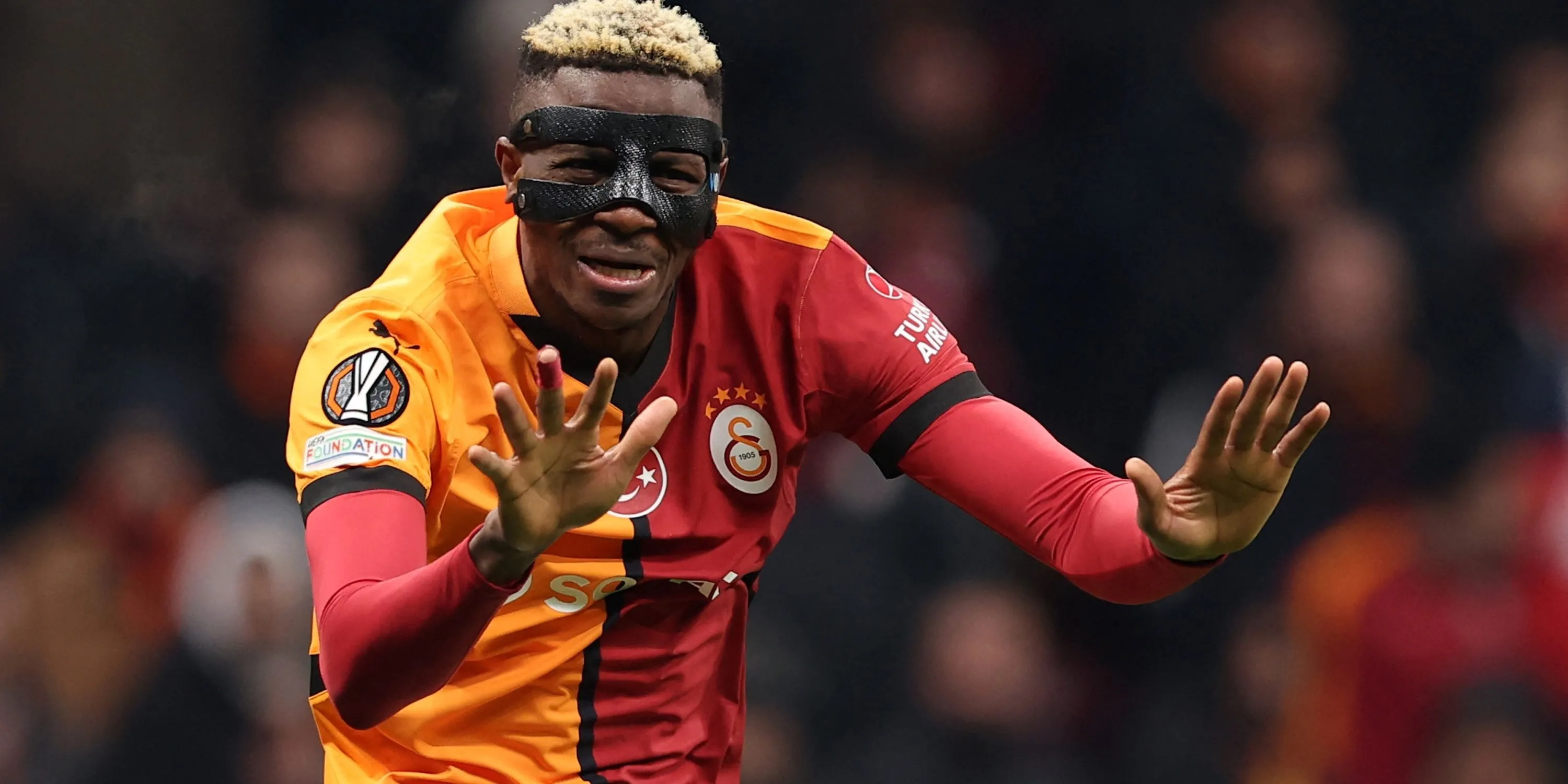 Tiền đạo Victor Osimhen trong màu áo câu lạc bộ Napoli