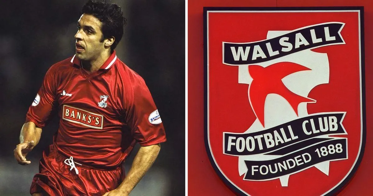 Cầu thủ huyền thoại Jorge Leitao trong màu áo Walsall FC