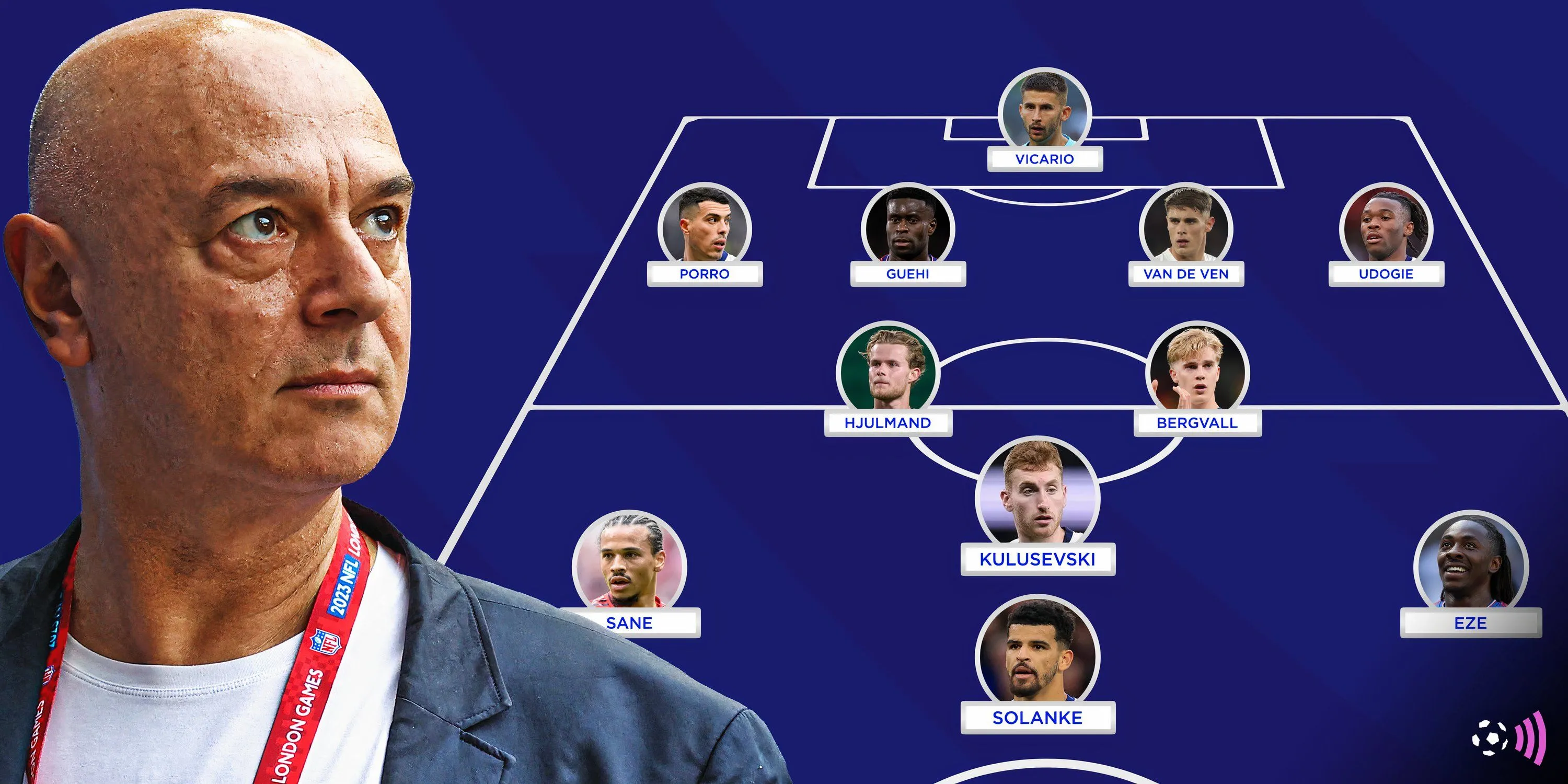 Đội hình dự kiến của Tottenham dưới thời Thomas Frank