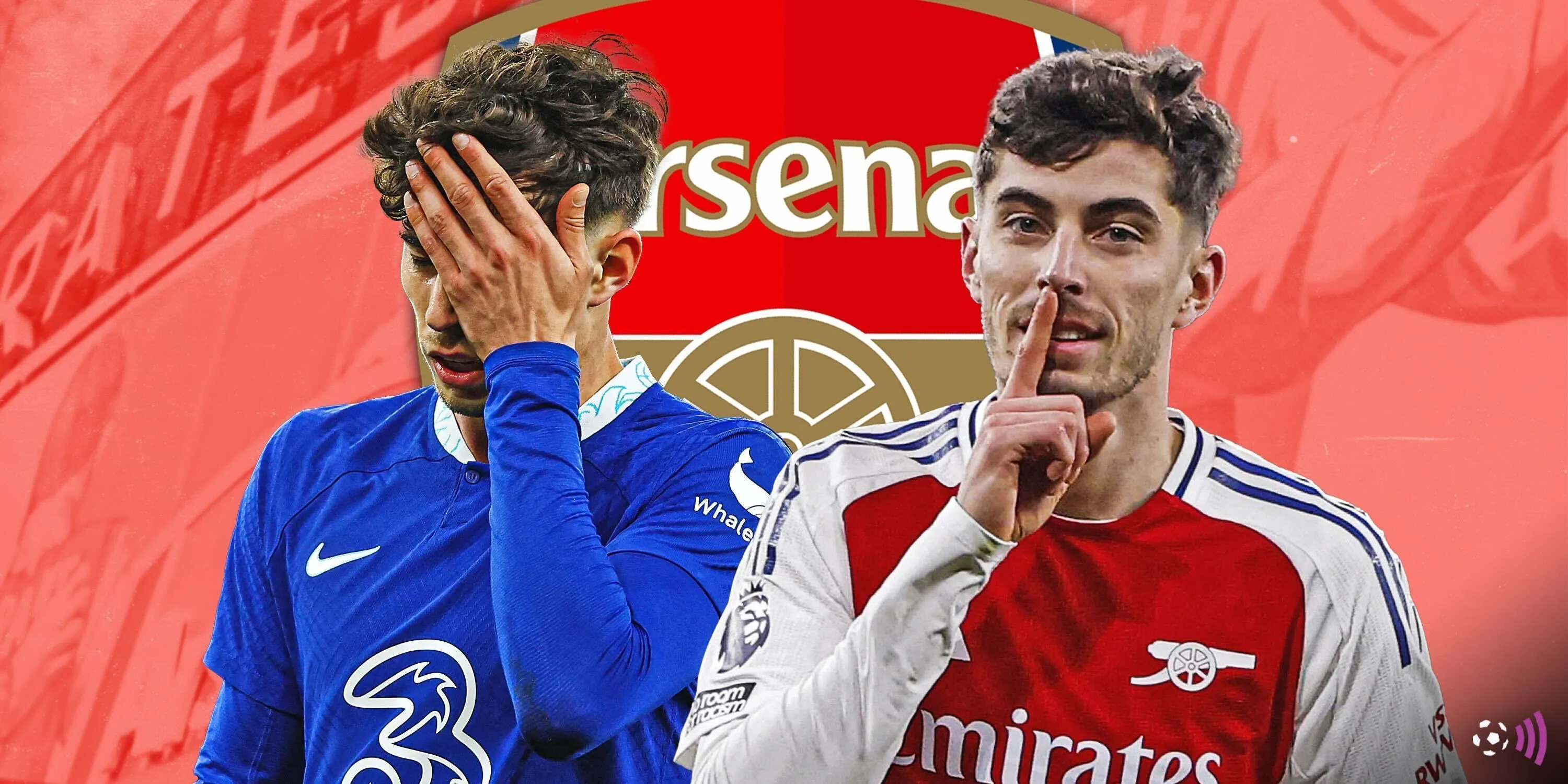 Kai Havertz trong màu áo Arsenal đối đầu Chelsea tại Premier League