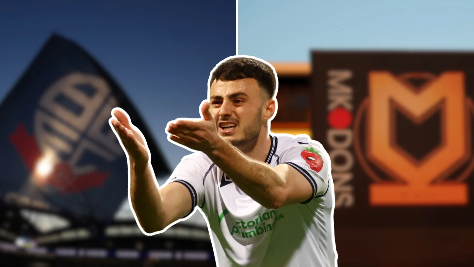 Thông báo chuyển nhượng tiền đạo Aaron Collins từ Bolton Wanderers đến MK Dons