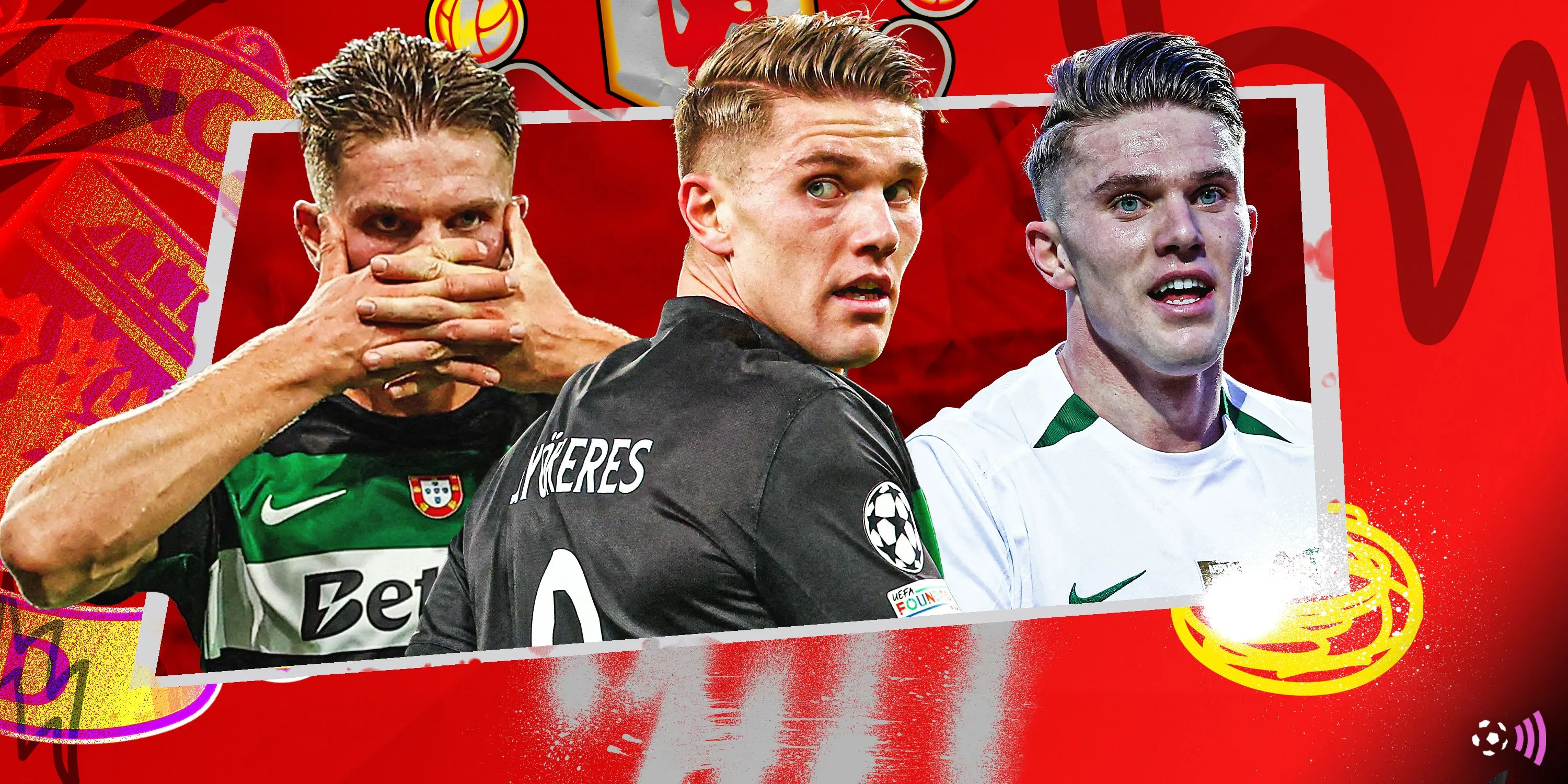 Tiền đạo Viktor Gyokeres, mục tiêu chuyển nhượng của Manchester United