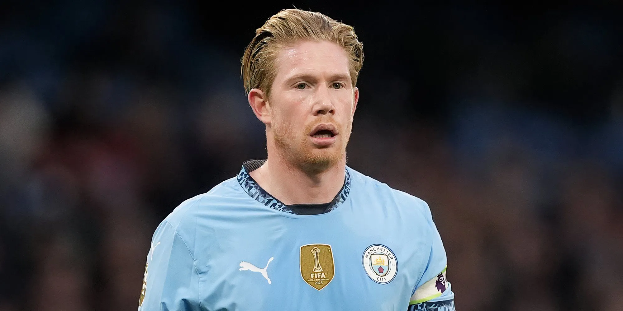 Tiền vệ Kevin De Bruyne trong màu áo Manchester City