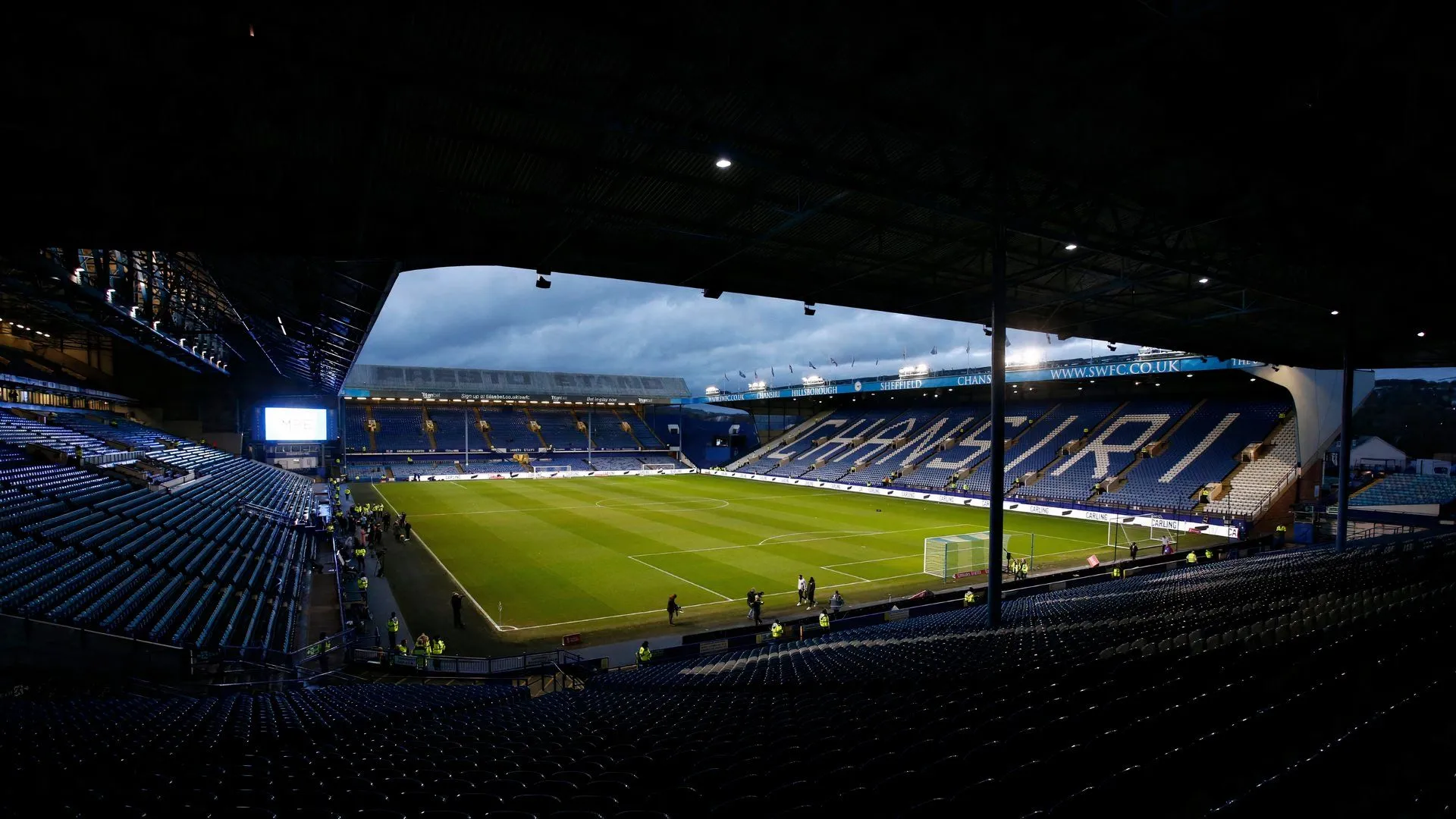 Toàn cảnh sân vận động Hillsborough, sân nhà của câu lạc bộ Sheffield Wednesday.