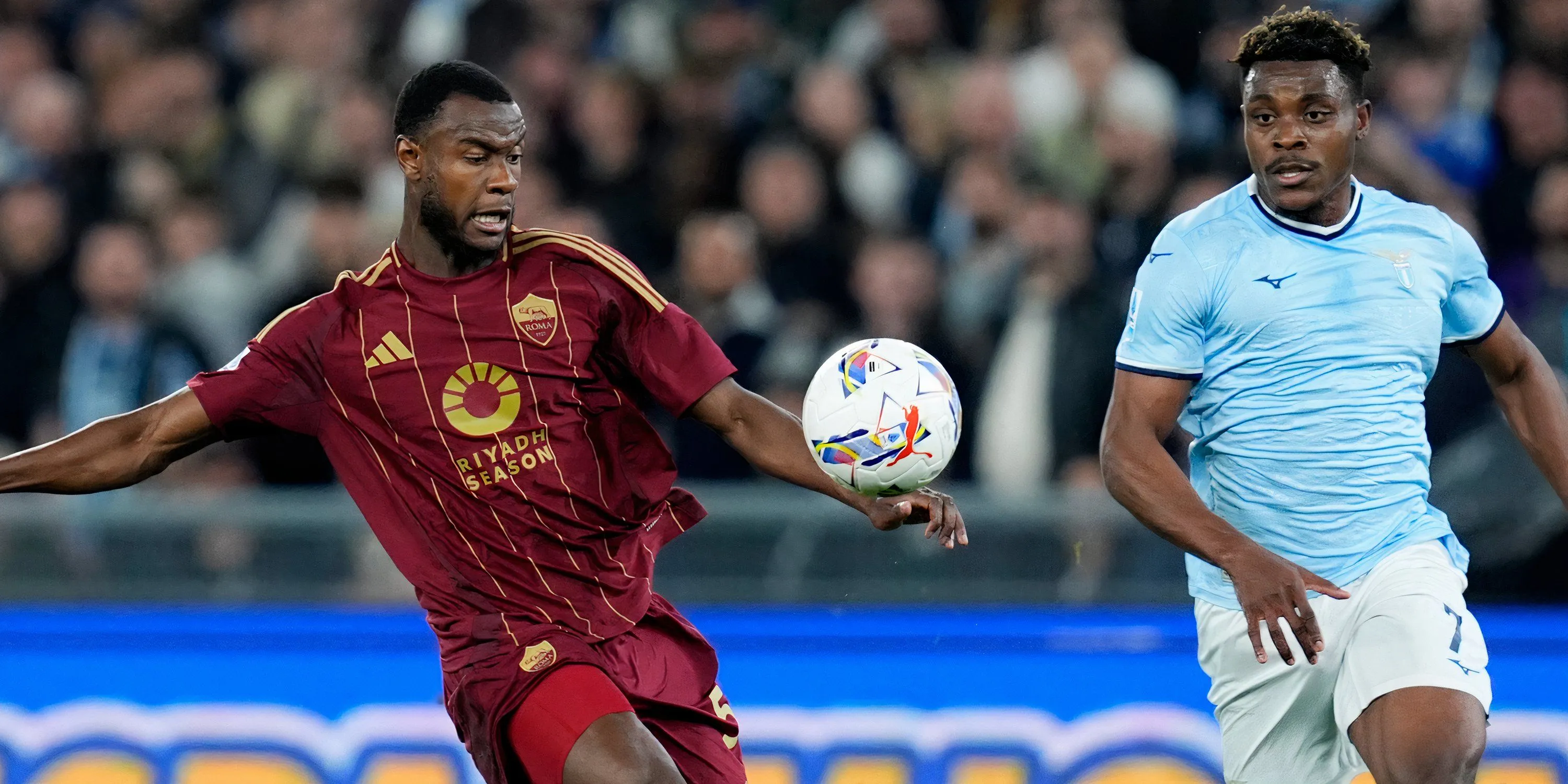 Trung vệ Evan Ndicka trong màu áo AS Roma, cầu thủ Tottenham đang nhắm tới trên thị trường chuyển nhượng