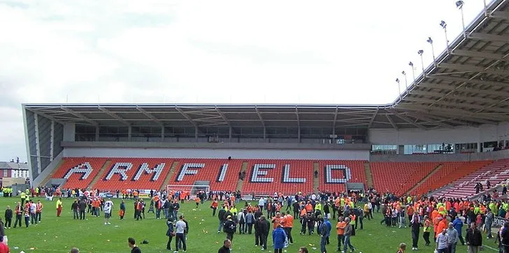 Khán đài South Stand tại Bloomfield Road, Blackpool