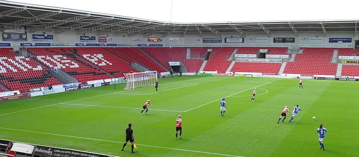 Khoảnh khắc từ trận đấu giữa Doncaster Rovers Belles LFC và Birmingham City LFC tại sân nhà.