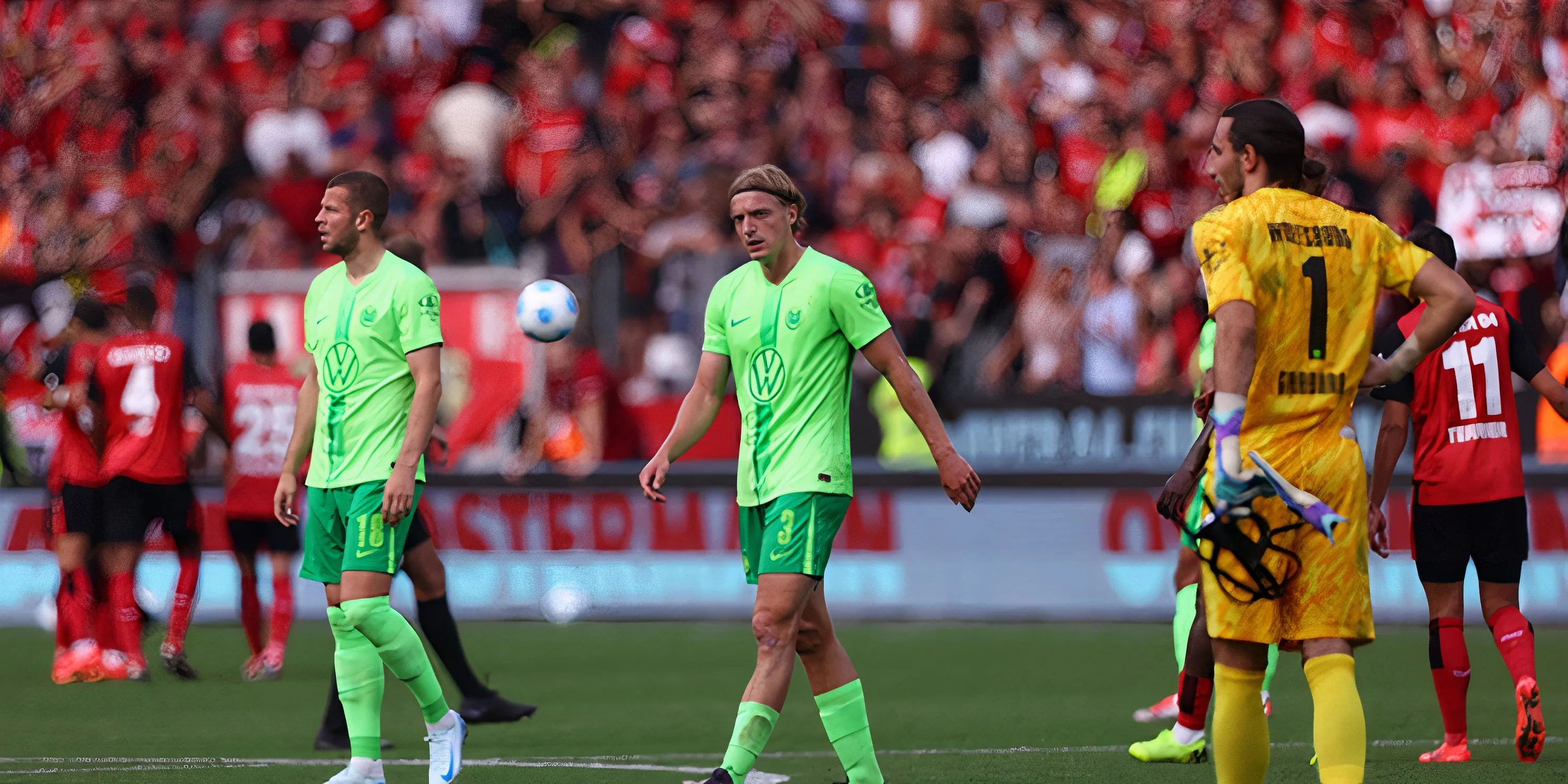 Sebastiaan Bornauw trong màu áo Wolfsburg, sắp gia nhập Leeds