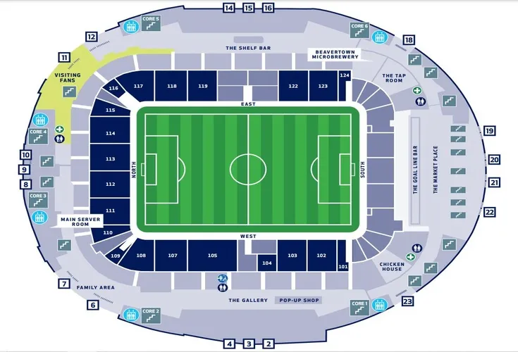 Sơ đồ chỗ ngồi của Tottenham Hotspur Stadium, nơi mỗi vị trí đều ẩn chứa một câu chuyện