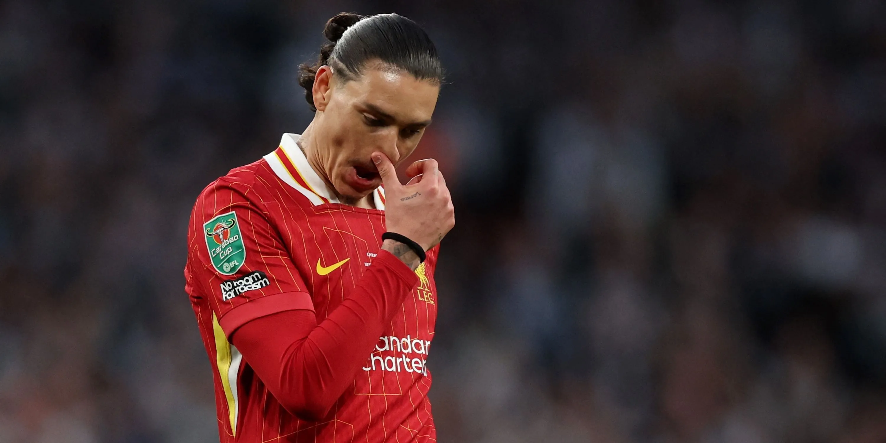 Tiền đạo Darwin Nunez của Liverpool trong một trận đấu