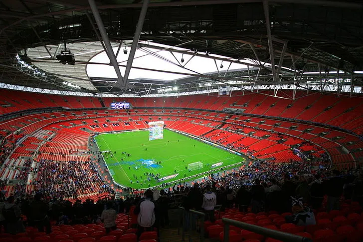 Toàn cảnh nội thất sân vận động Wembley, sẵn sàng cho những trận cầu đỉnh cao