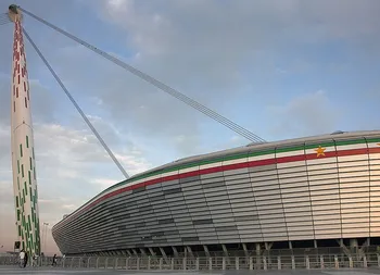 Toàn cảnh sân vận động Allianz Stadium Juventus nhìn từ trên cao