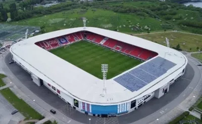Toàn cảnh sân vận động Eco-Power Stadium từ trên cao, biểu tượng mới của bóng đá Doncaster.