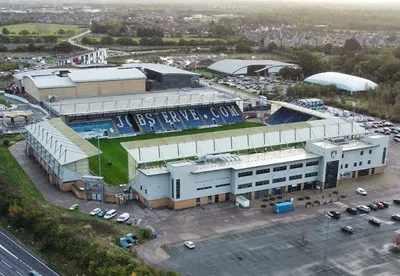 Tổng quan JobServe Community Stadium từ trên cao