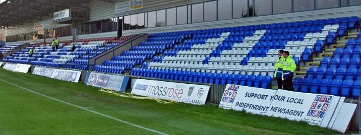 Tổng quan sơ đồ khán đài sân Moss Rose của Macclesfield Town