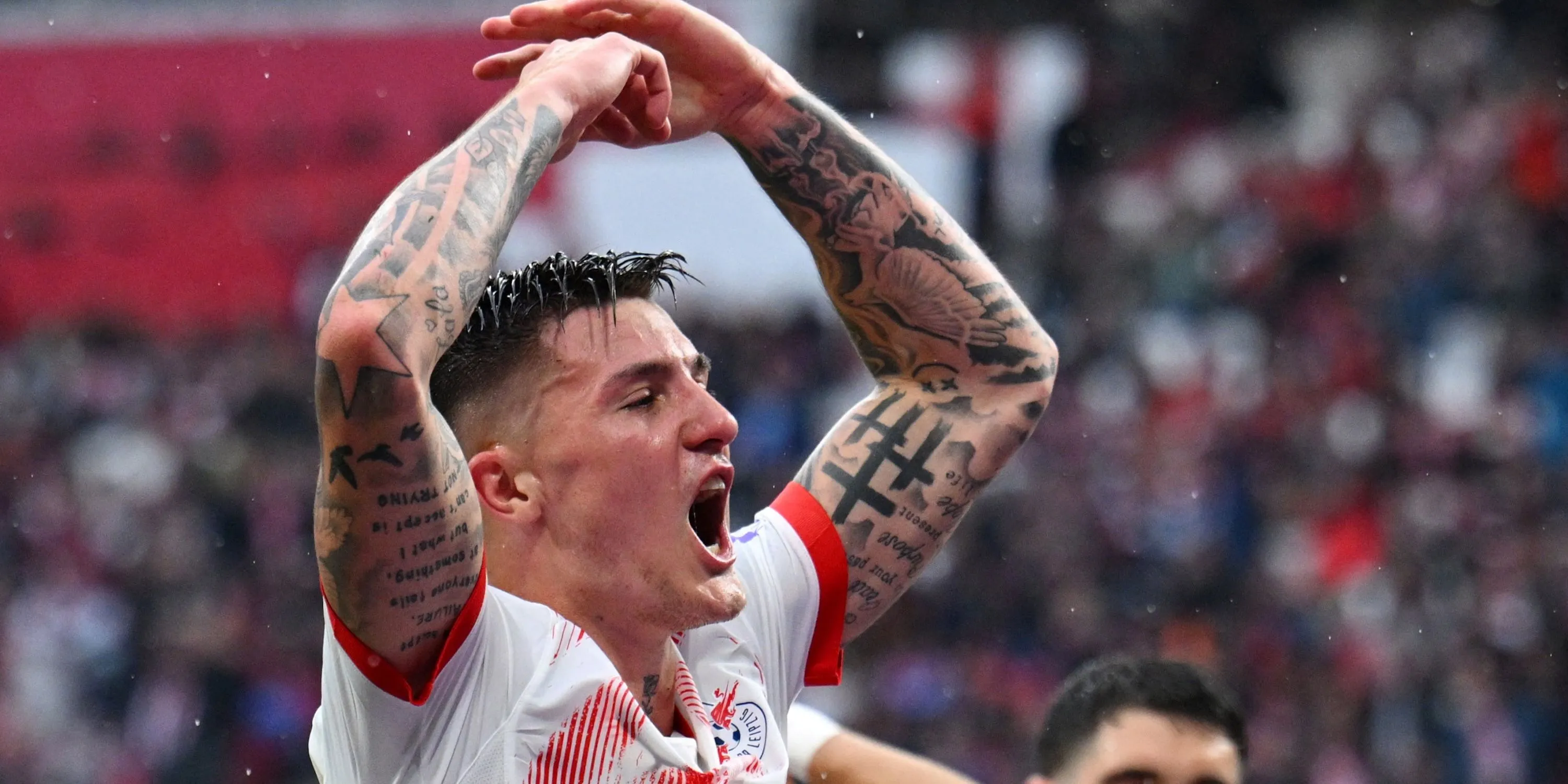 Khoảnh khắc Benjamin Sesko ăn mừng, hy vọng mới cho hàng công Manchester United