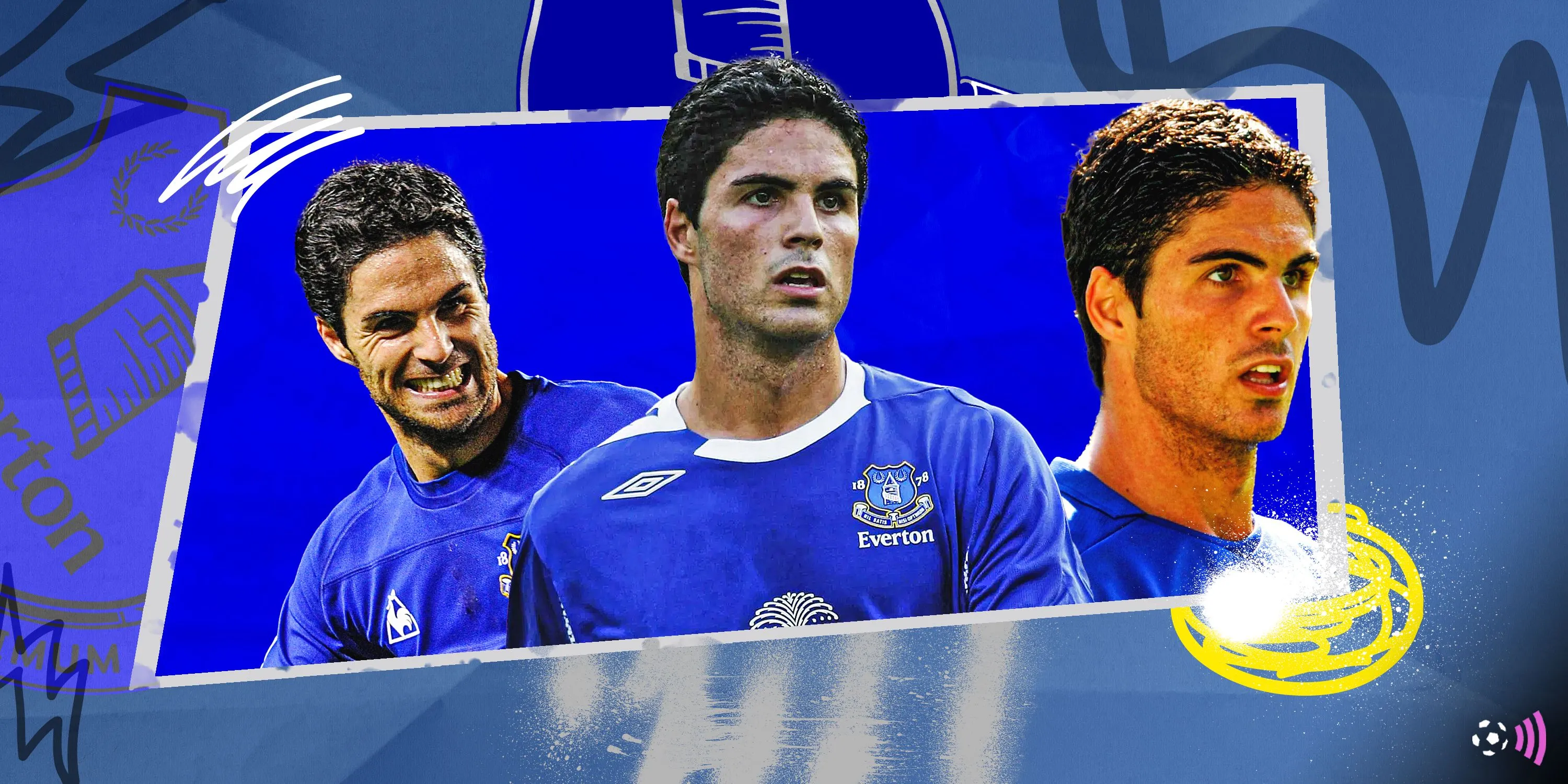 Mikel Arteta trong giai đoạn đỉnh cao cùng Everton dưới thời David Moyes