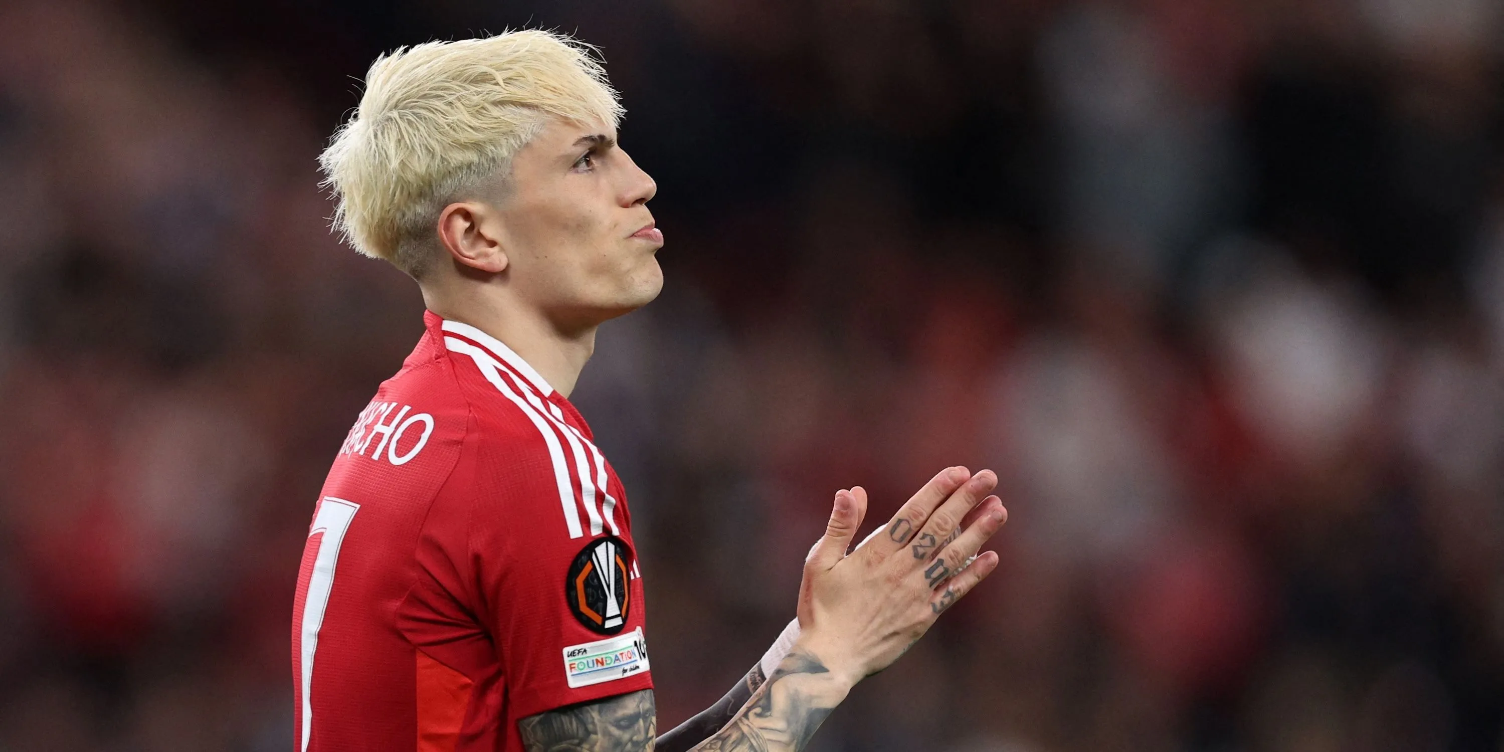 Phản ứng của Alejandro Garnacho, cầu thủ Manchester United