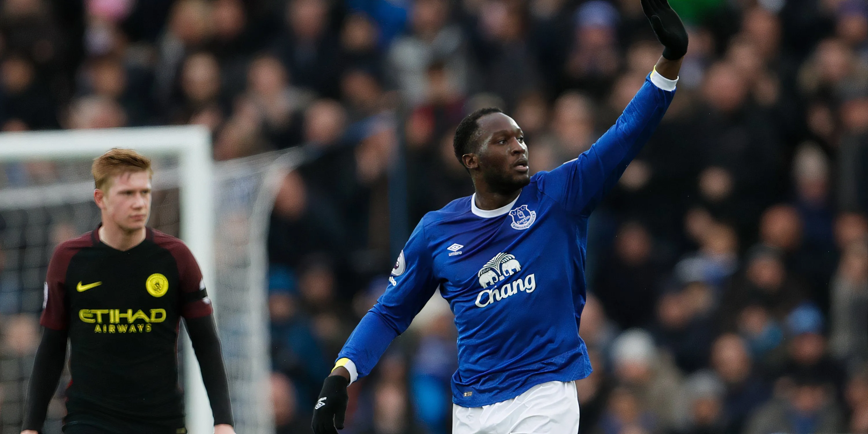 Tiền đạo Romelu Lukaku trong những năm tháng rực rỡ cùng Everton tại Premier League