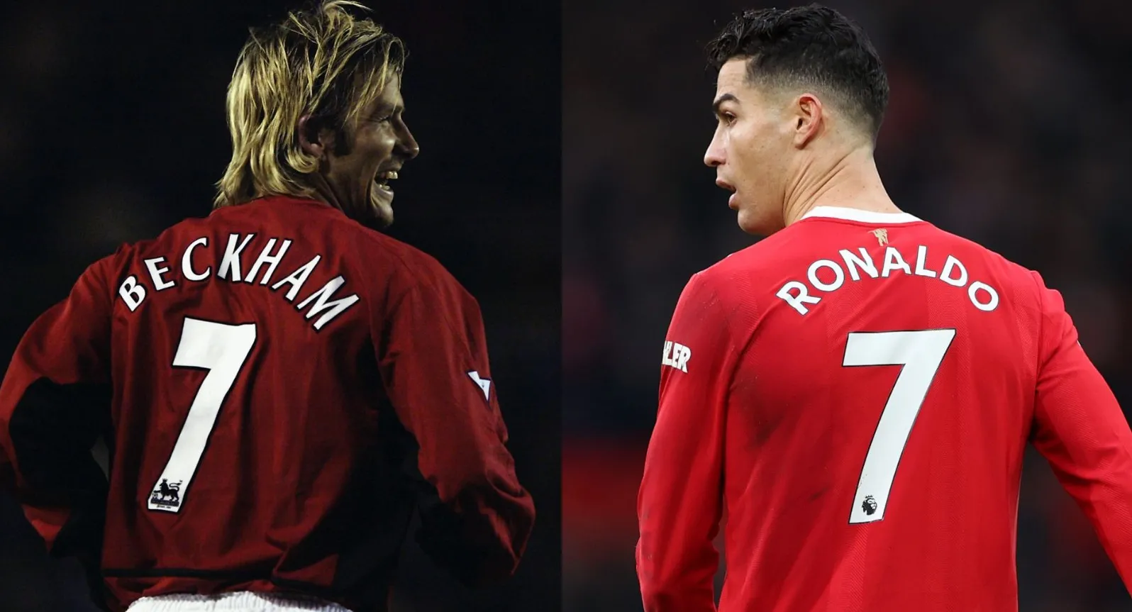 David Beckham và Cristiano Ronaldo là tượng đài gắn liền với áo số 7 của Man United