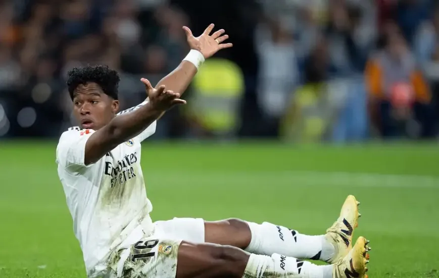 Endrick chưa được ra sân tại Real Madrid dưới thời Xabi Alonso, ngồi dự bị lặng lẽ