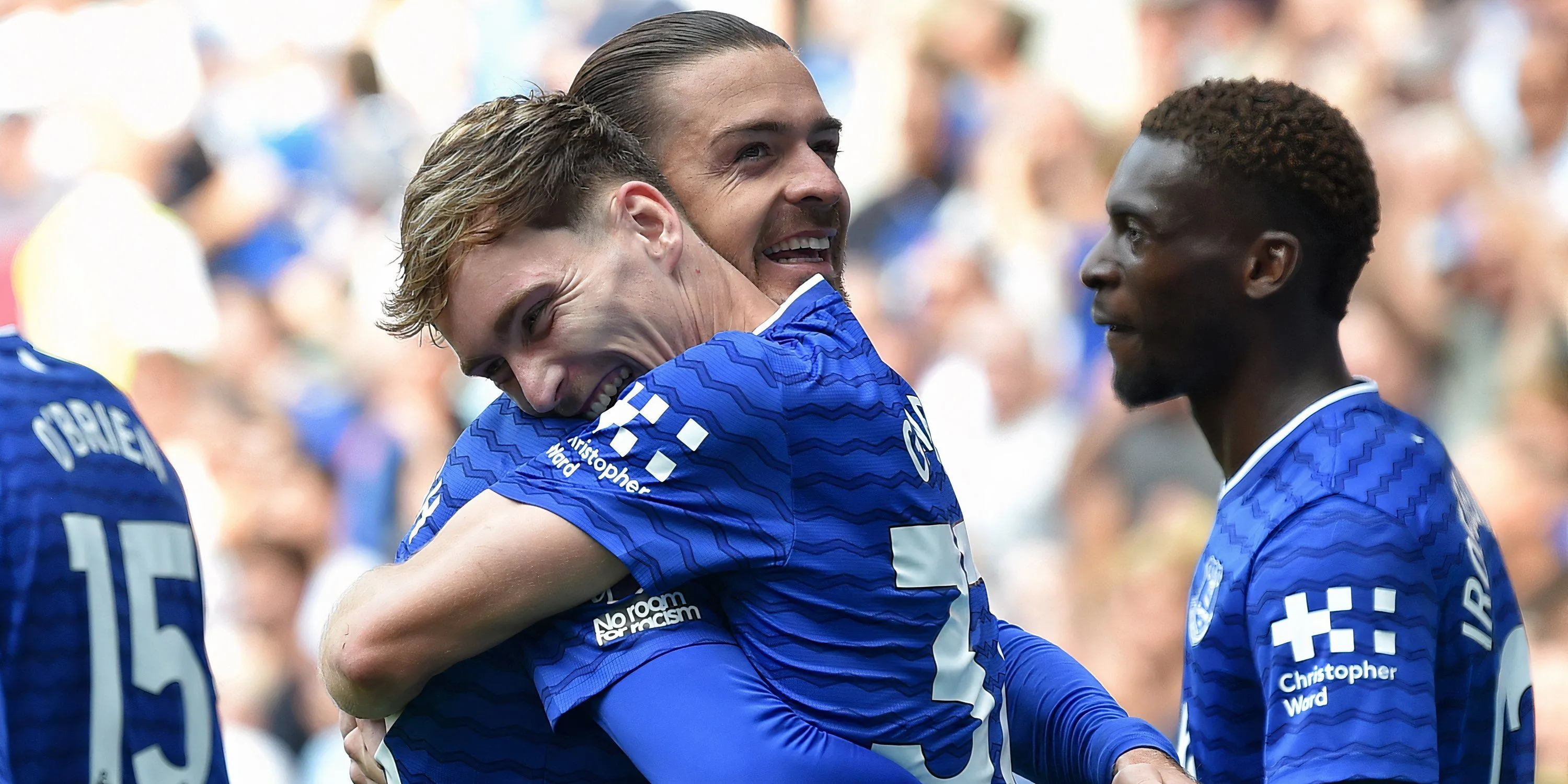 Jack Grealish và James Garner, những cầu thủ chiến đấu hết mình cho Everton