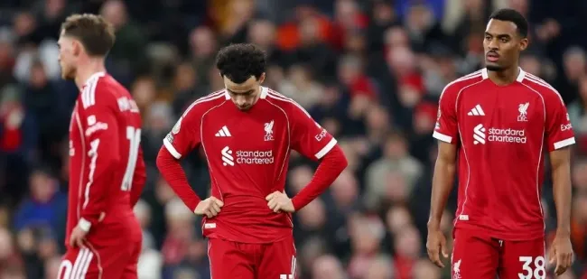 Liverpool thất bại 0-3 trước Nottingham Forest tại Anfield