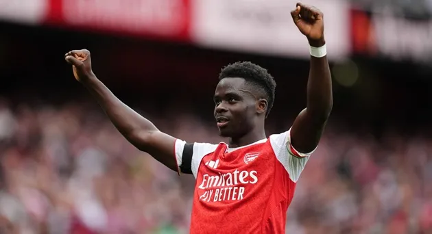Saka là trụ cột không thể thiếu của Arsenal